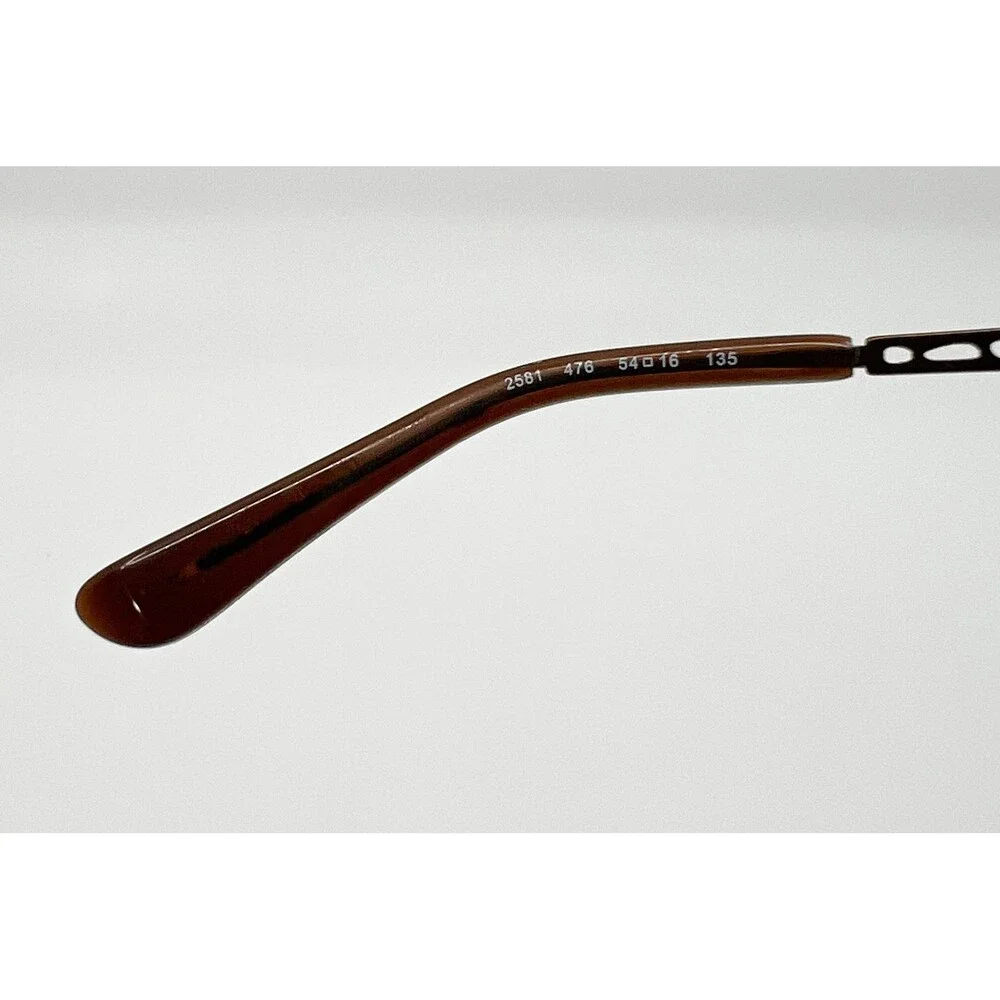 Sferoflex Eyeglasses Womens Brown Filigree Temple 2581 476 54-16-135